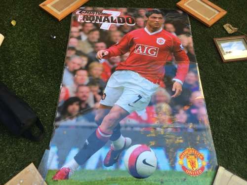 Large Laminated Cristiano Ronaldo poster 60cm wide x 90cm length
