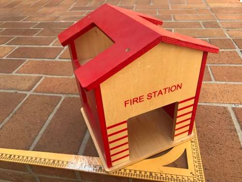 Wooden building firestation - large and nice
