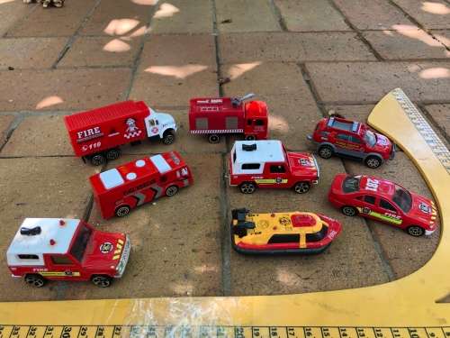 Fire department squad - various cars and items