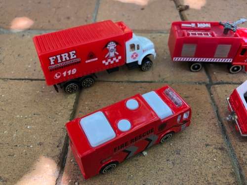 Fire department squad - various cars and items
