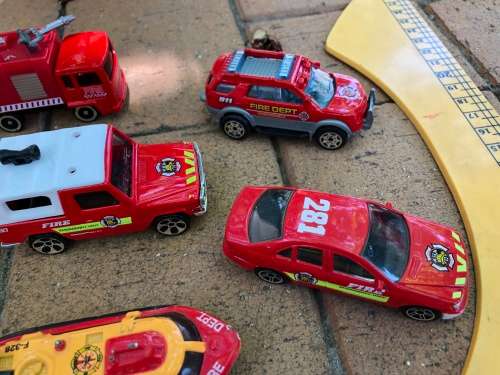 Fire department squad - various cars and items