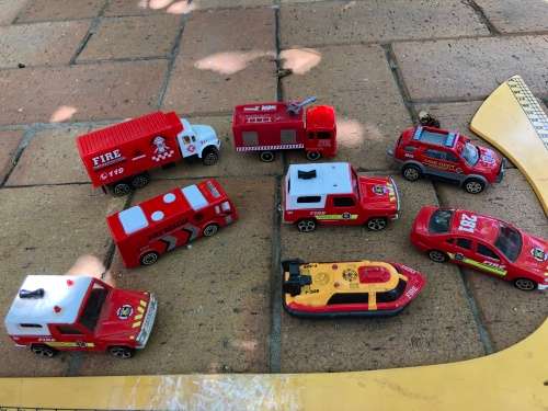 Fire department squad - various cars and items
