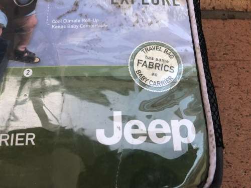Fantastic Jeep baby carrier