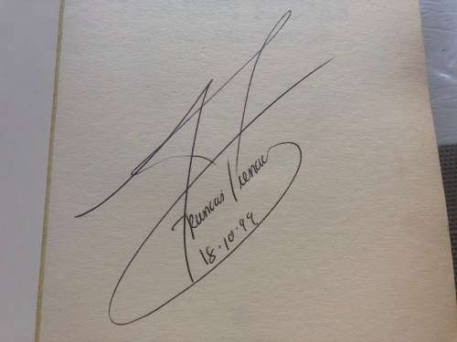 Wow - Original autograph and book Francois Pienaar - collectors piece