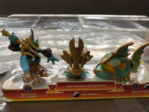 Skylanders Sea Racing Action Pack Brand New Figures Boxed - 3 pack