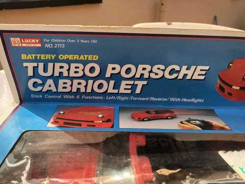 Vintage collectable remote control Porsche nice size
