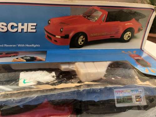 Vintage collectable remote control Porsche nice size