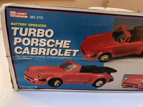 Vintage collectable remote control Porsche nice size