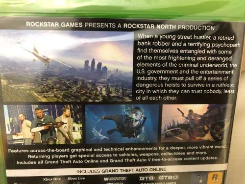 Brand new sealed X Box One Grand Theft Auto V