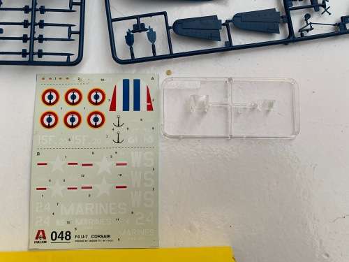 New and lovely Corsair Fighter Jet model Italeri