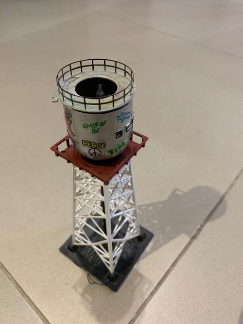 Beautiful tower with light