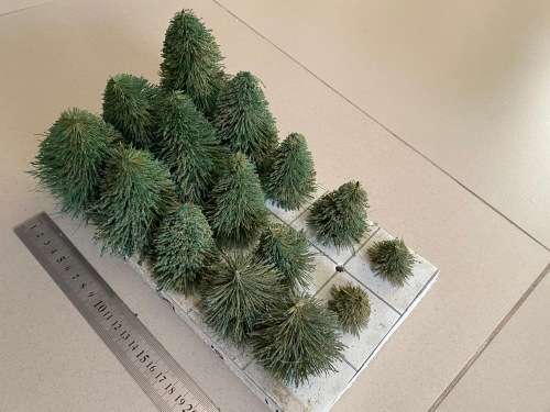 Large set of trees for track scenery