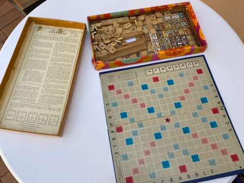 Vintage scrabble set