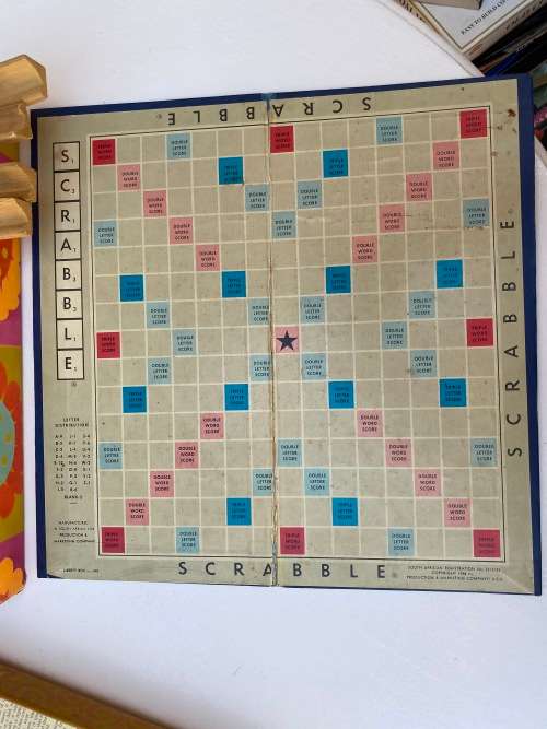 Vintage scrabble set