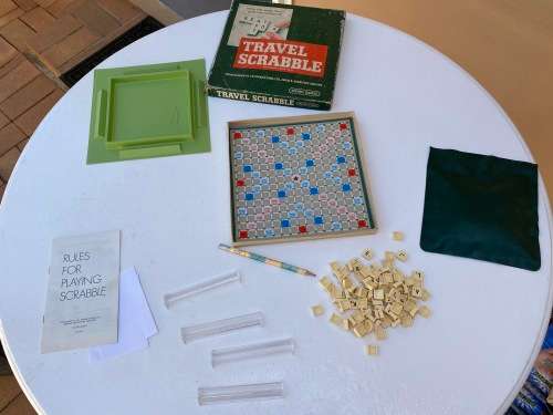 Lovely travel Scrabble