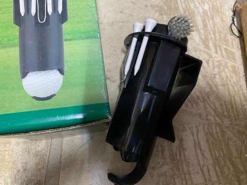 Brand new - Lovely ball carrier and tee holder etc.