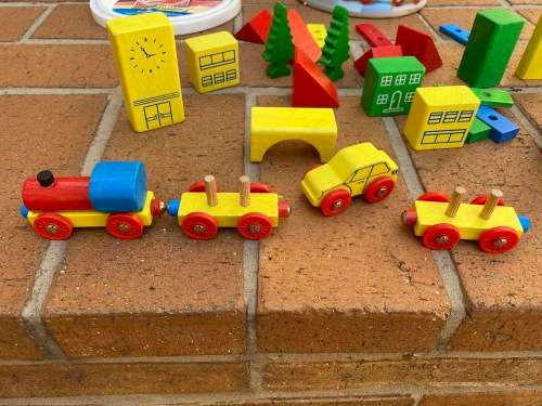 Heroes Made in Germany Train wooden set - fantastic
