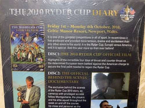 Brand new - Ryder Cup package DVD - collectable