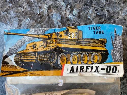 Vintage Airfix Tiger tank model