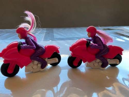 2 x Barbie Like motorcycles