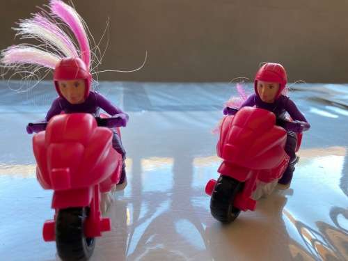 2 x Barbie Like motorcycles