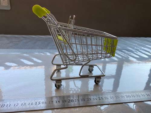 Lovely mini shopping trolley