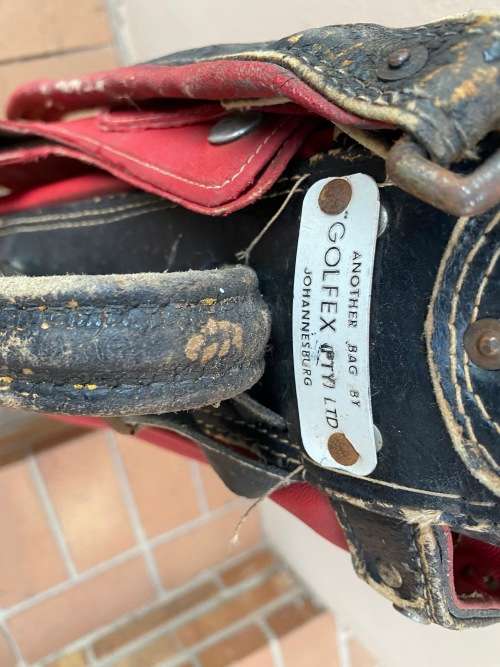 Vintage Golf Bag - lovely - Red and unusual