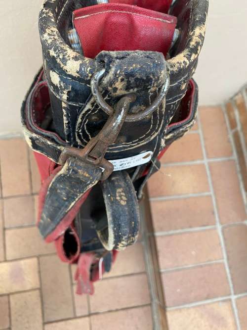 Vintage Golf Bag - lovely - Red and unusual