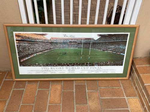 Fantastic find - Signed original by Joel Stransky - 1995 World Cup Final Frame