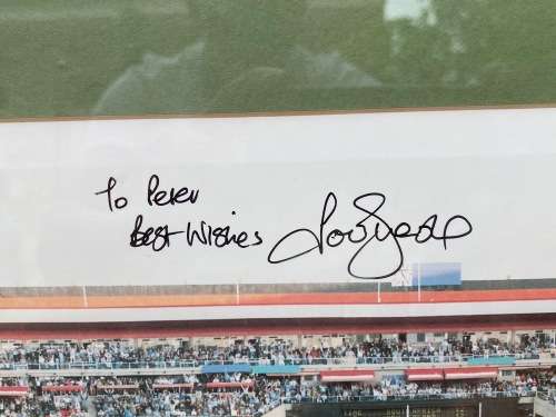 Fantastic find - Signed original by Joel Stransky - 1995 World Cup Final Frame