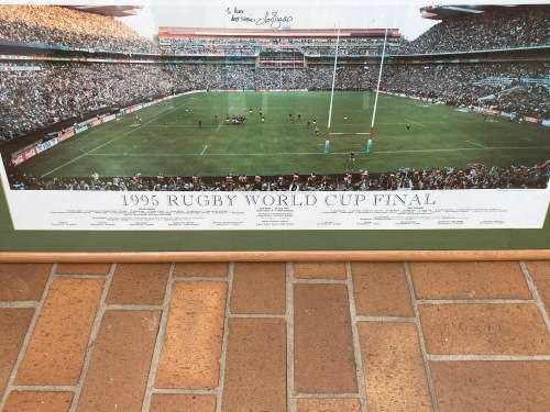 Fantastic find - Signed original by Joel Stransky - 1995 World Cup Final Frame