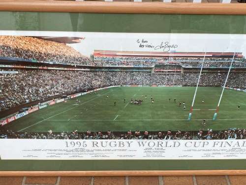 Fantastic find - Signed original by Joel Stransky - 1995 World Cup Final Frame
