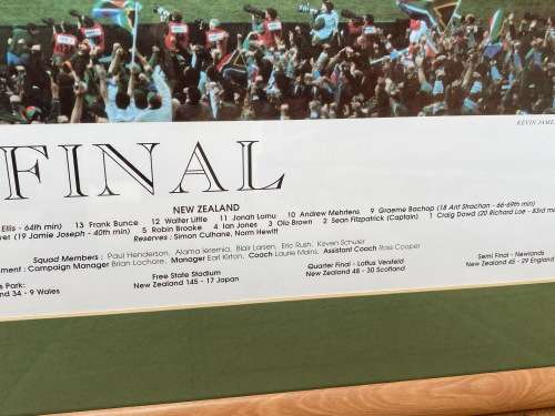 Fantastic find - Signed original by Joel Stransky - 1995 World Cup Final Frame