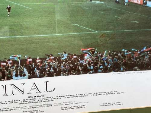 Fantastic find - Signed original by Joel Stransky - 1995 World Cup Final Frame
