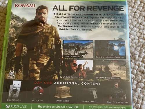 Brand New The Phantom Pain XBOX 360 game
