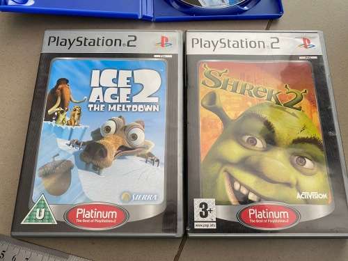 PS2 Game bundle x 3 - Ice Age 2, Happy Feet and Shrek