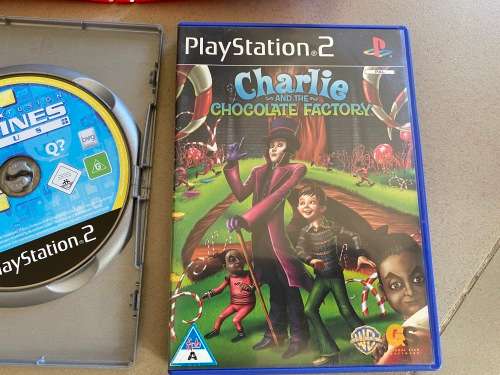 Ps2 Bundle Cheap - Lumines, Charlie and the Chocolate Factory and Buzz