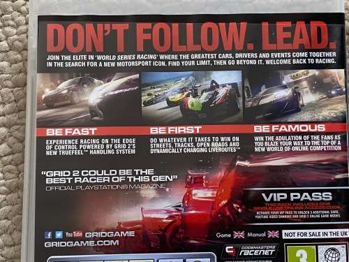 PS3 Grid 2 - Excellent