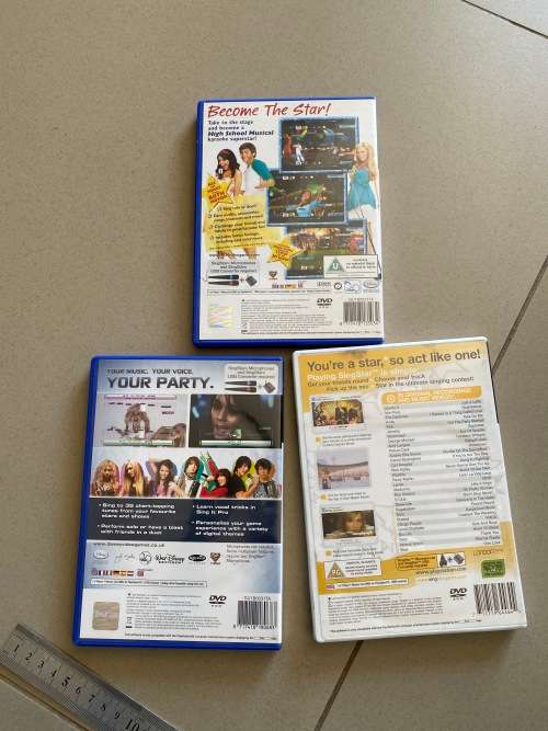PS2 Games x 3 - High School Musical, Sing IT and Sing Star - Cheap