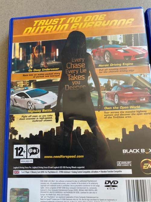PS2 x 2 -Need for Speed Undercover and Need for Speed Carbon - nice and cheap