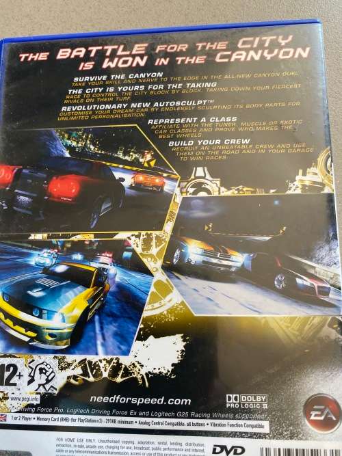 PS2 x 2 -Need for Speed Undercover and Need for Speed Carbon - nice and cheap