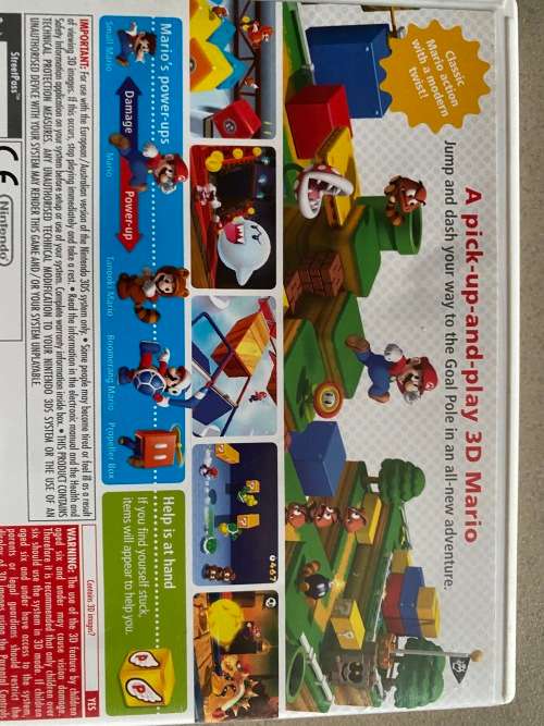 Nintendo 3DS - Super Mario 3D Land - perfect condition