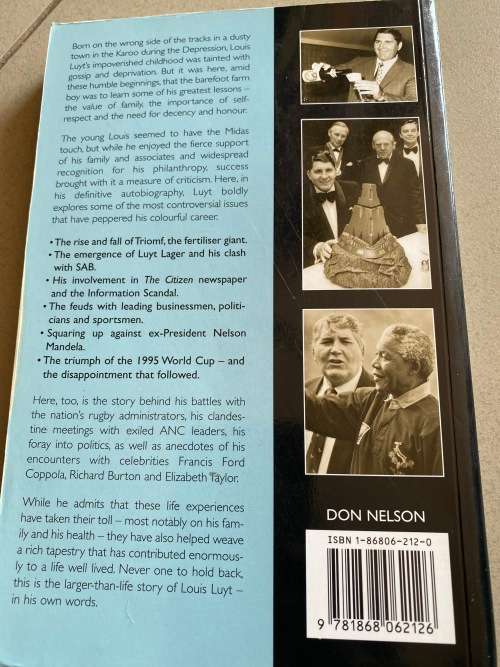 Original signed Louis Luyt Walking Proud Autobiography