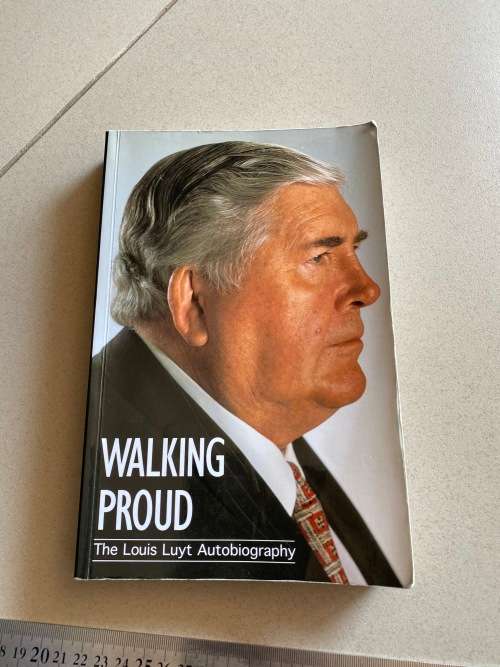 Original signed Louis Luyt Walking Proud Autobiography