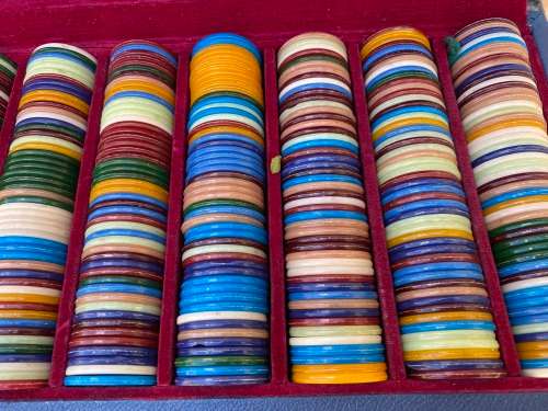 Vintage roulette chips - must have - collectable