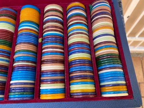 Vintage roulette chips - must have - collectable