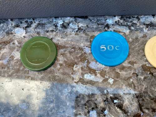 Vintage roulette chips - must have - collectable