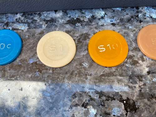 Vintage roulette chips - must have - collectable