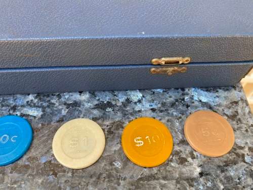 Vintage roulette chips - must have - collectable
