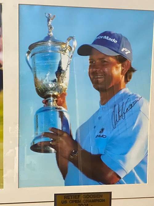 Original signed 2 SA Golf Legends - Ernie Els and Retief Goosen